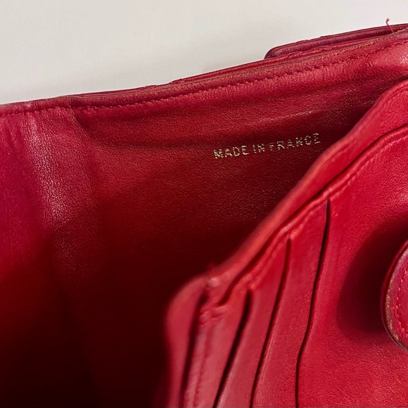 🌟Vintage Chanel Red Compact Wallet - Picture 7 of 13